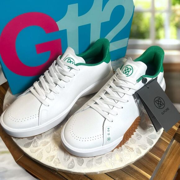 G/FORE G.112 P.U Leather Golf Shoes Snow/Toast Turf Rated Men’s Size 10 - Picture 5 of 15